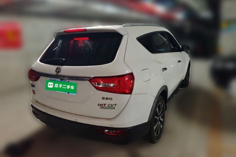 Used Dongfeng Fengon 580 2016 Revised Version 1.5T CVT Luxury Edition Rear Right 45 Deg