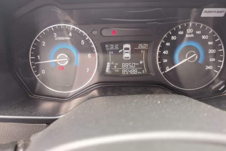 Used Dongfeng Fengon 580 2017 1.8L Manual Comfort Model Odometer Close Up