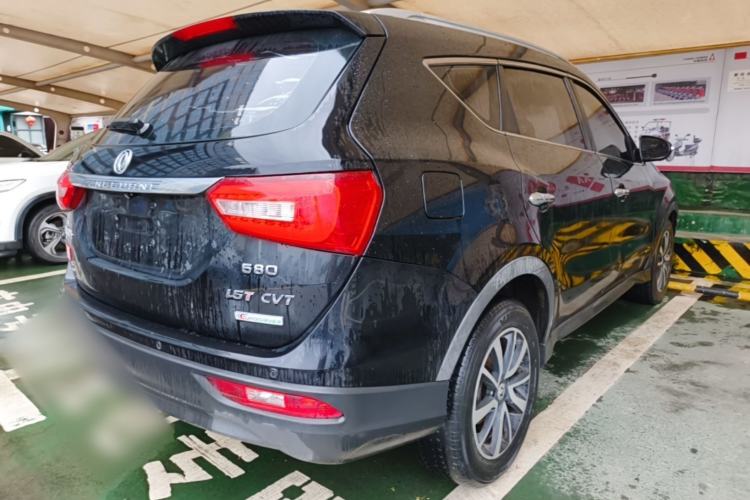 Used Dongfeng Fengon 580 2017 Revised Version 1.5T CVT Luxury Edition Rear Right 45 Deg