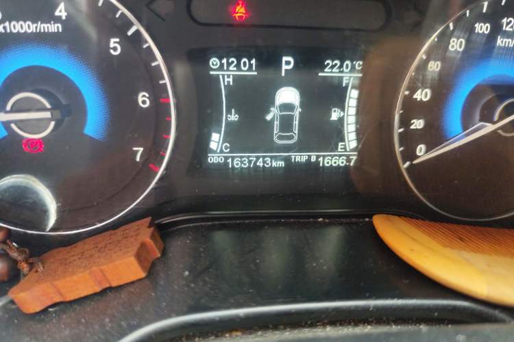 Used Dongfeng Fengon 580 2017 Revised Version 1.5T CVT Luxury Edition Odometer Close Up