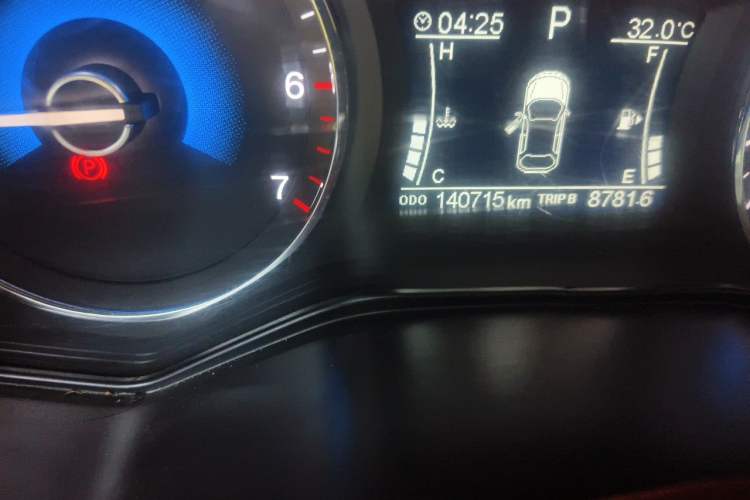Used Dongfeng Fengon 580 2017 1.5T CVT Comfort Model Odometer Close Up