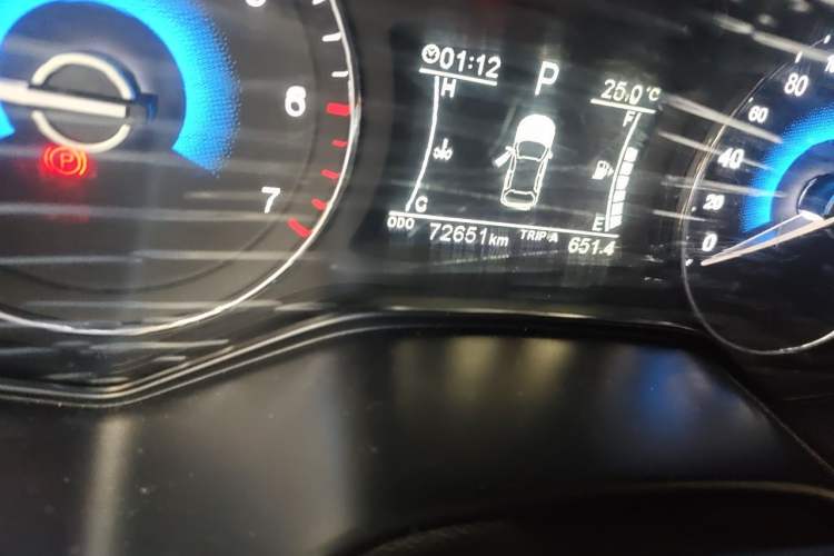 Used Dongfeng Fengon 580 2017 Revised Version 1.5T CVT Luxury Edition Odometer Close Up