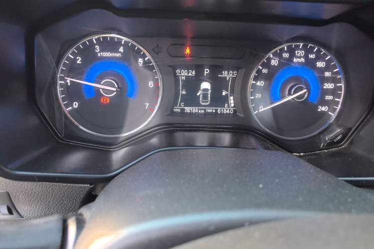 Used Dongfeng Fengon 580 2017 Revised Version 1.5T CVT Luxury Edition Odometer Close Up