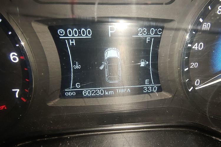 Used Dongfeng Fengon 580 2017 1.5T CVT Comfort Model Odometer Close Up