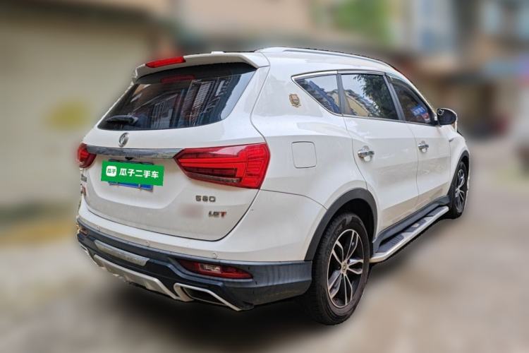 Used Dongfeng Fengon 580 2017 1.5T CVT Smart Style Model Rear Right 45 Deg