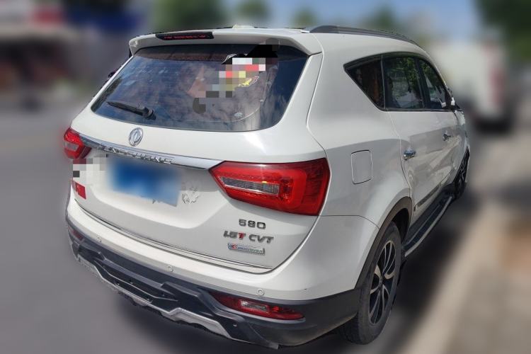 Used Dongfeng Fengon 580 2017 1.5T CVT Luxury Model Rear Right 45 Deg