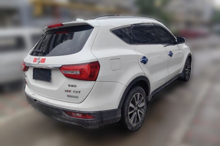 Used Dongfeng Fengon 580 2017 1.5T CVT Luxury Model Rear Right 45 Deg