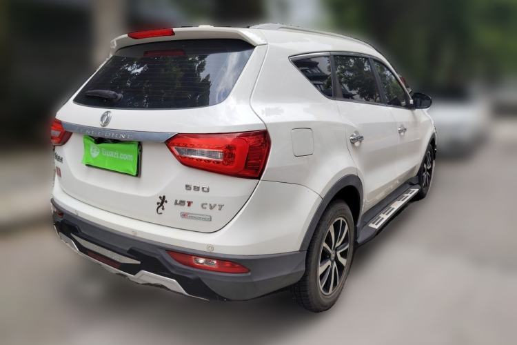 Used Dongfeng Fengon 580 2017 Revised Version 1.5T CVT Luxury Edition Rear Right 45 Deg