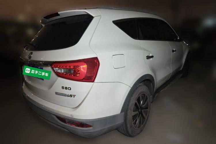 Used Dongfeng Fengon 580 2017 1.5T Manual Luxury Model Rear Right 45 Deg
