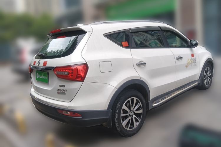 Used Dongfeng Fengon 580 2017 Revised Version 1.5T CVT Luxury Edition Rear Right 45 Deg