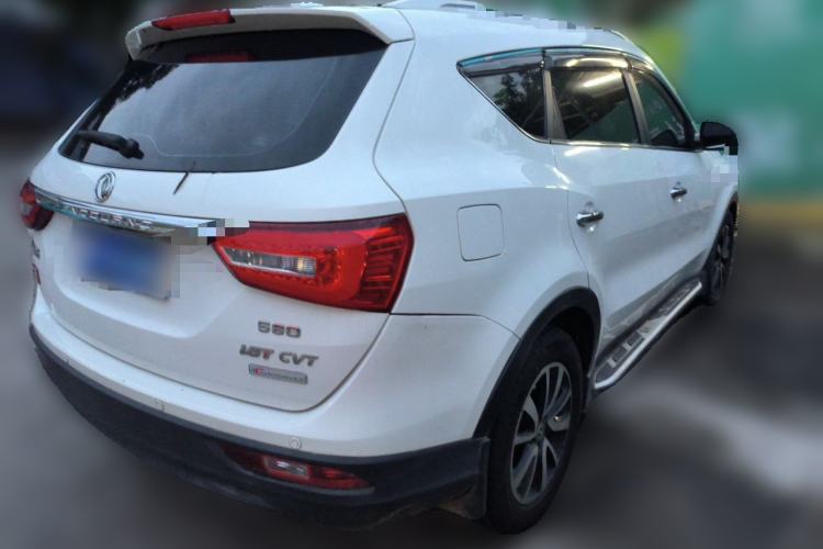 Used Dongfeng Fengon 580 2017 1.5T CVT Comfort Model Rear Right 45 Deg