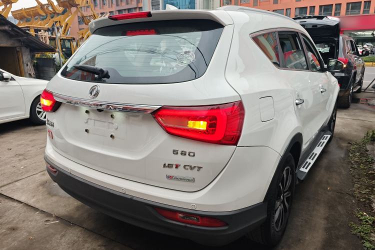 Used Dongfeng Fengon 580 2017 Revised Version 1.5T CVT Luxury Edition Rear Right 45 Deg
