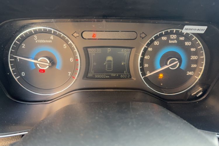 Used Dongfeng Fengon 580 2018 Revised Version 1.5T CVT Luxury Edition Odometer Close Up