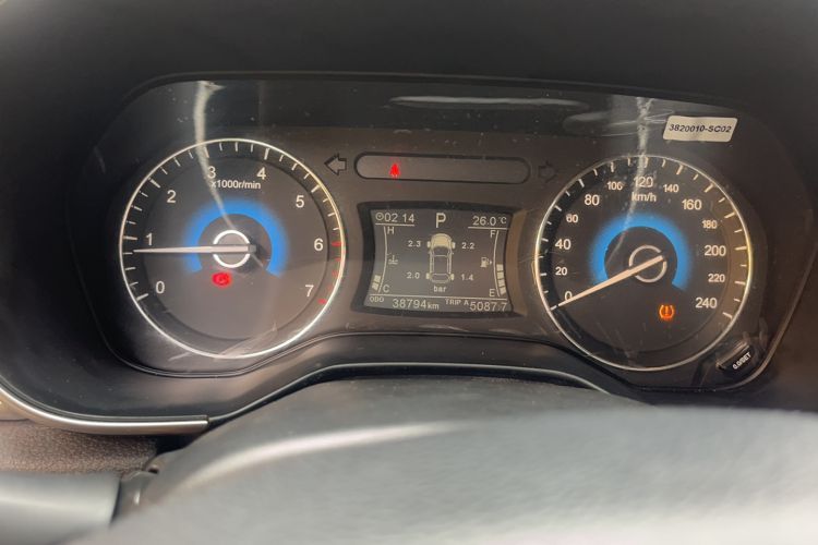 Used Dongfeng Fengon 580 2018 1.5T CVT Luxury Model Odometer Close Up