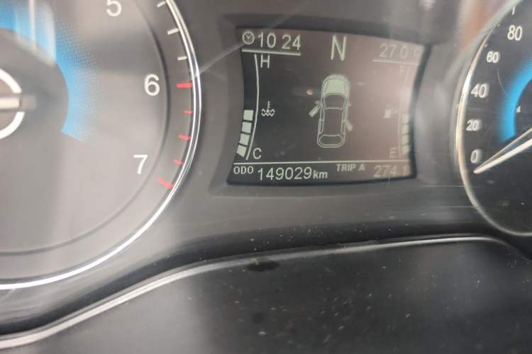 Used Dongfeng Fengon 580 2018 1.5T CVT Luxury Model Odometer Close Up