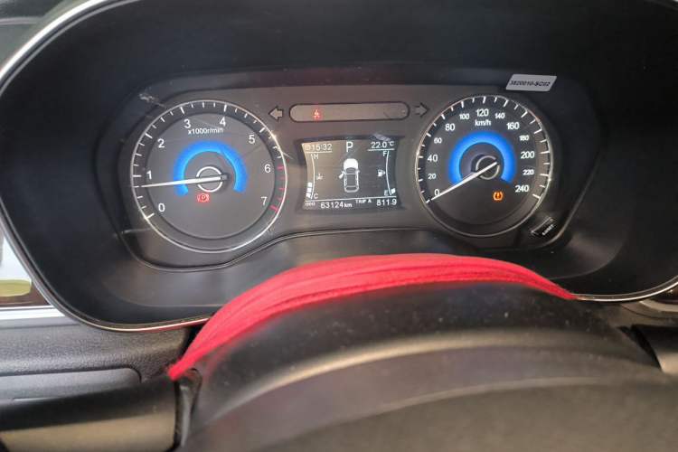Used Dongfeng Fengon 580 2018 1.5T CVT ZhiShang Version Odometer Close Up