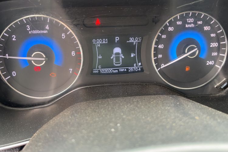 Used Dongfeng Fengon 580 2018 Revised Version 1.5T CVT Luxury Edition Odometer Close Up