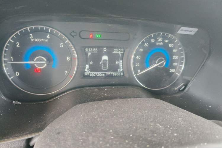 Used Dongfeng Fengon 580 2018 1.5T CVT ZhiShang Version Odometer Close Up
