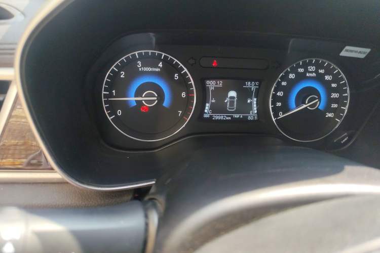 Used Dongfeng Fengon 580 2018 Revised Version 1.5T Manual Luxury Edition Odometer Close Up