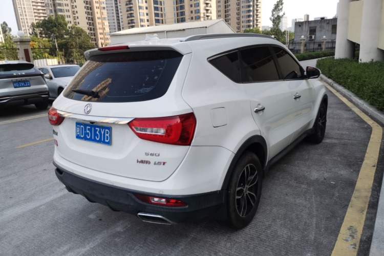 Used Dongfeng Fengon 580 2018 1.5T CVT Luxury Model Rear Right 45 Deg