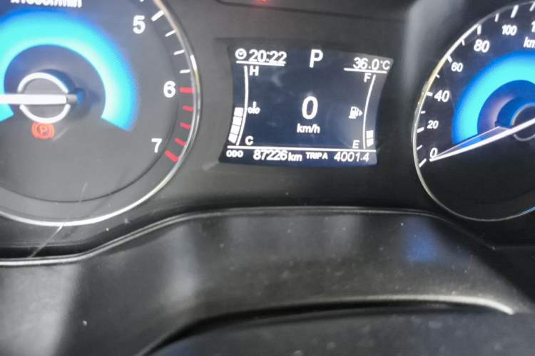 Used Dongfeng Fengon 580 2020 1.5T CVT Luxury Edition Odometer Close Up