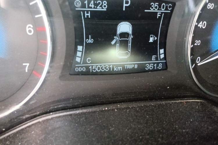 Used Dongfeng Fengon 580 2020 1.5T CVT Luxury Edition Odometer Close Up