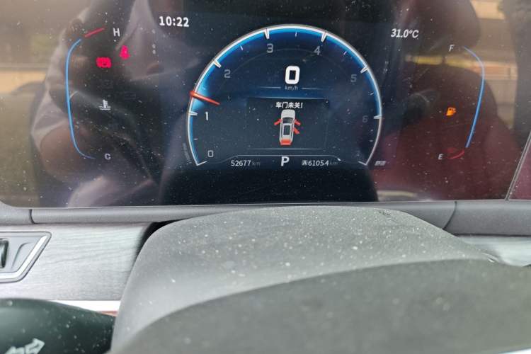 Used Dongfeng Fengon 580 2022 1.5T Automatic Enjoyment Model Odometer Close Up