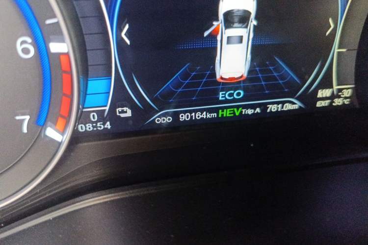 Used Dongfeng Fengon 580 New Energy 2019 1.8L PHEV Zhihao Model 7 Seats Odometer Close Up