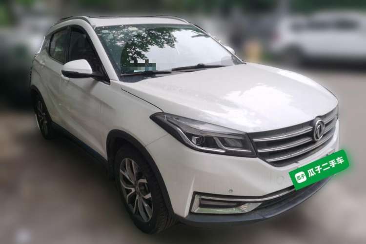 Used Dongfeng Fengon E3 2019 EVR Extended-Range Luxury Model Front Right 45 Deg