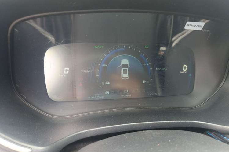 Used Dongfeng Fengon E3 2019 EVR Extended-Range Luxury Model Instrument Cluster