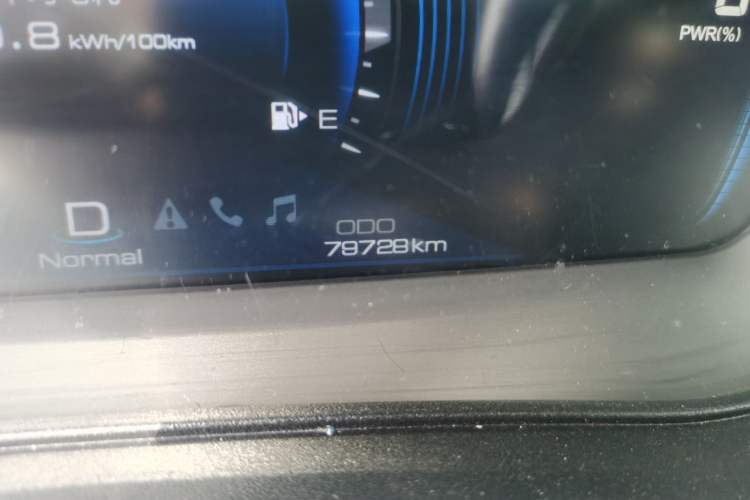 Used Dongfeng Fengon E3 2019 EVR Extended-Range Luxury Model Odometer Close Up