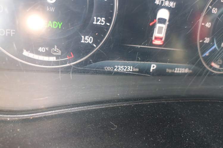 Used Dongfeng Fengon E3 2019 EV Zhiyue Model Odometer Close Up