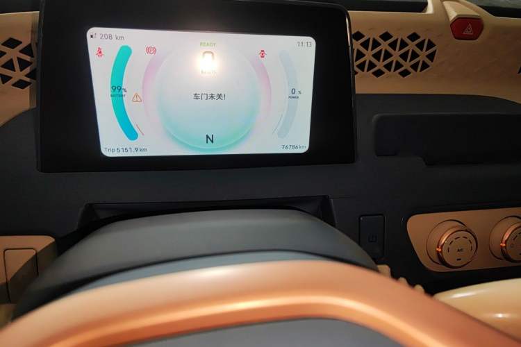 Used Dongfeng Fengon MINIEV 2022 Candy-Style Marshmallow Odometer Close Up