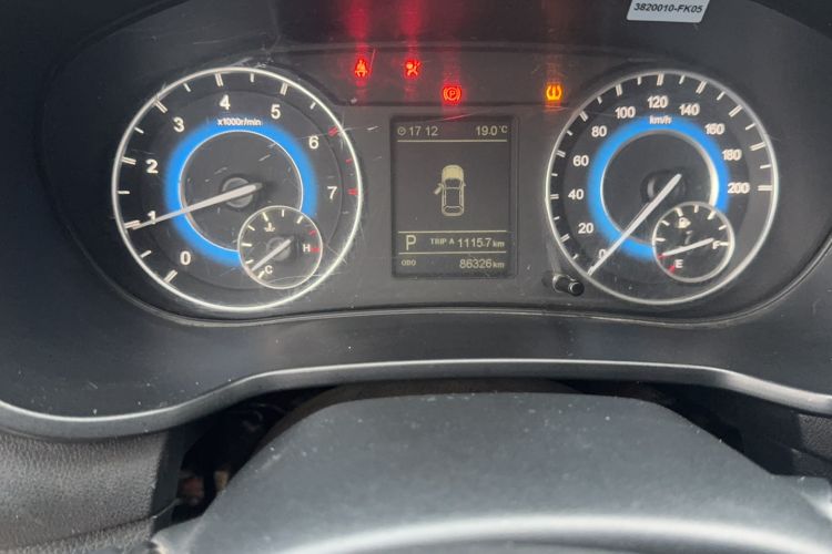 Used Dongfeng Fengon S560 2021 2.0L CVT Elite Version Odometer Close Up
