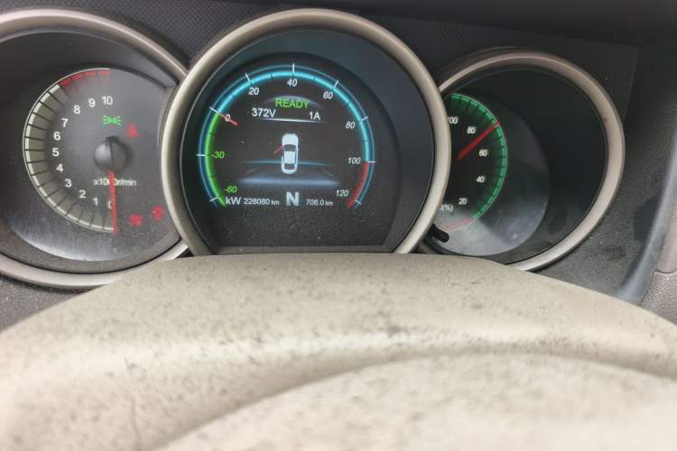Used Dongfeng Junfeng E11K 2019 Standard Model Odometer Close Up