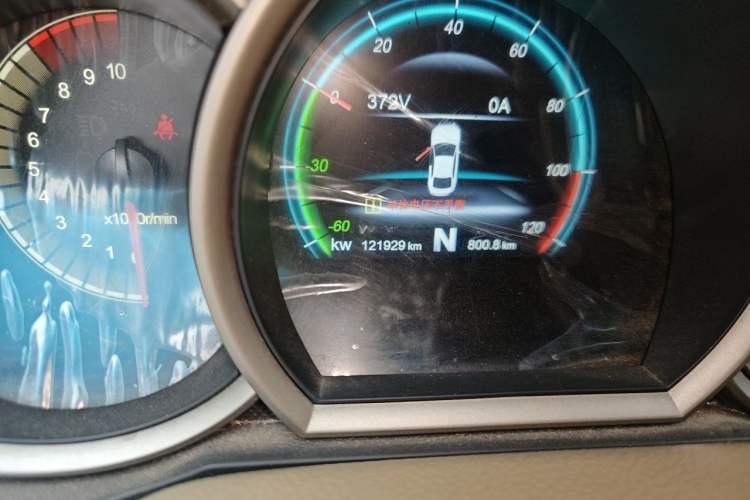 Used Dongfeng Junfeng E11K 2019 Standard Model Odometer Close Up