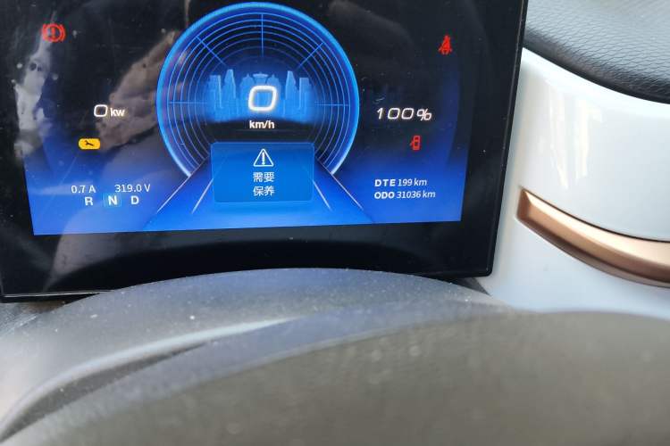Used Dongfeng NAMMI BOX 2022 Revised Light Wind Edition 201 km Standard Version Odometer Close Up