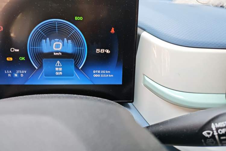 Used Dongfeng NAMMI BOX 2022 Chasing Wind Edition 331KM Advanced Model Odometer Close Up