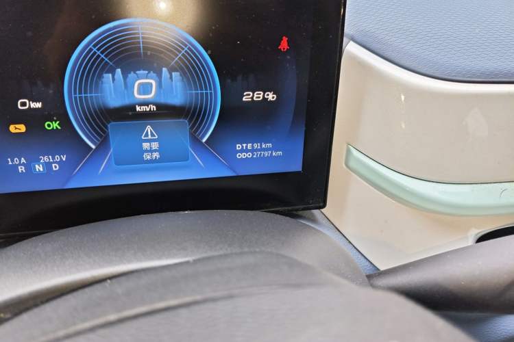 Used Dongfeng NAMMI BOX 2022 Chasing Wind Edition 331 km Standard Model Odometer Close Up
