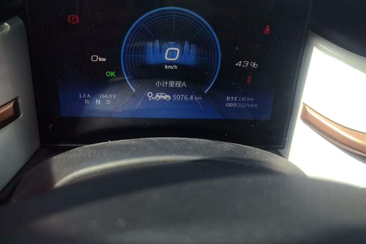 Used Dongfeng NAMMI BOX 2022 Chasing Wind Edition 331KM Advanced Model Odometer Close Up