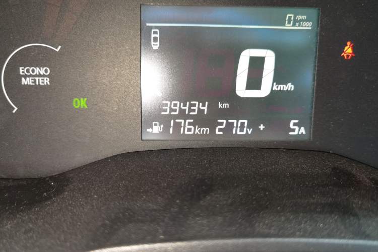 Used Dongfeng NAMMI EX1 2021 Zhi Ling Version Odometer Close Up