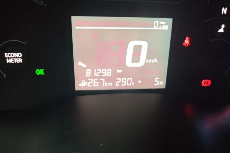 Used Dongfeng NAMMI EX1 2021 Zhi Ling Version Odometer Close Up