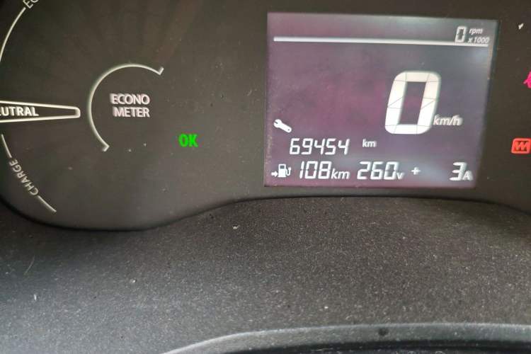 Used Dongfeng NAMMI EX1 2021 Quality Edition Odometer Close Up