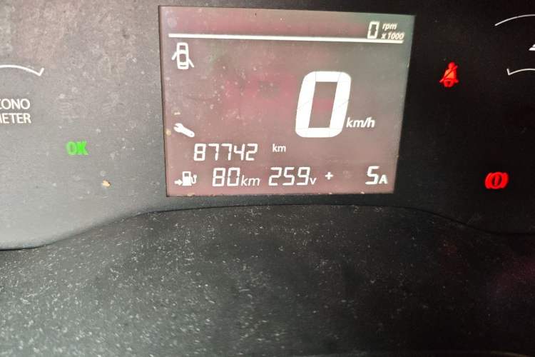 Used Dongfeng NAMMI EX1 2021 Quality Edition Odometer Close Up