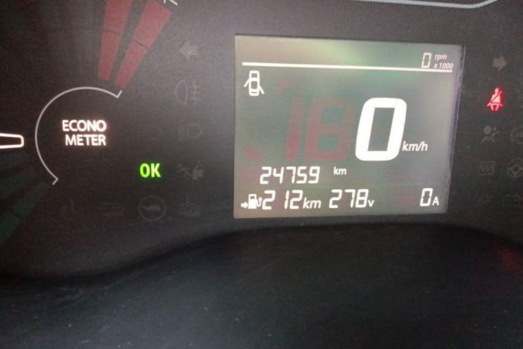 Used Dongfeng NAMMI EX1 2022 PRO Tiger Glory Luxury Model Odometer Close Up