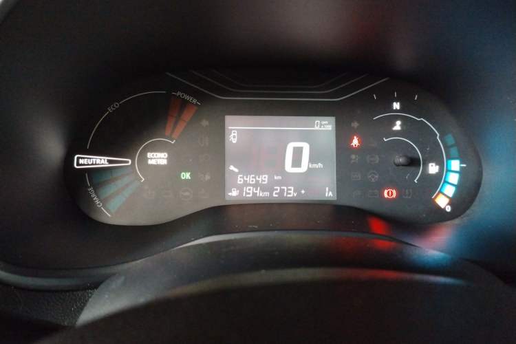 Used Dongfeng NAMMI EX1 2022 PRO Tiger Glory Luxury Model Odometer Close Up