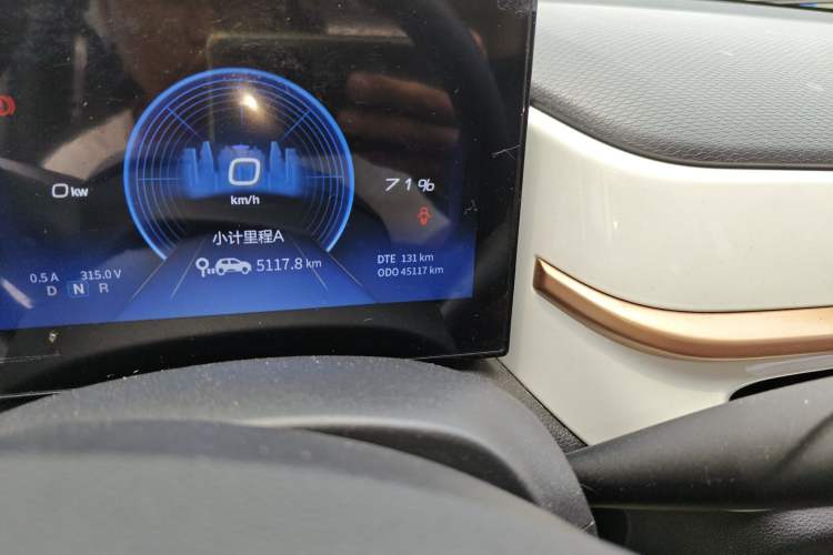 Used Dongfeng NAMMI EX1 2023 PRO Light Wind Edition Lightning Model Odometer Close Up