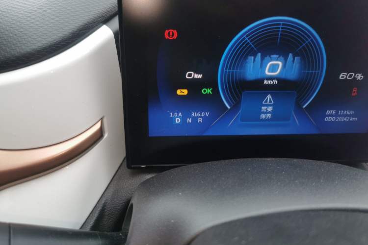 Used Dongfeng NAMMI EX1 2023 PRO Light Wind Edition Lightning Model Odometer Close Up