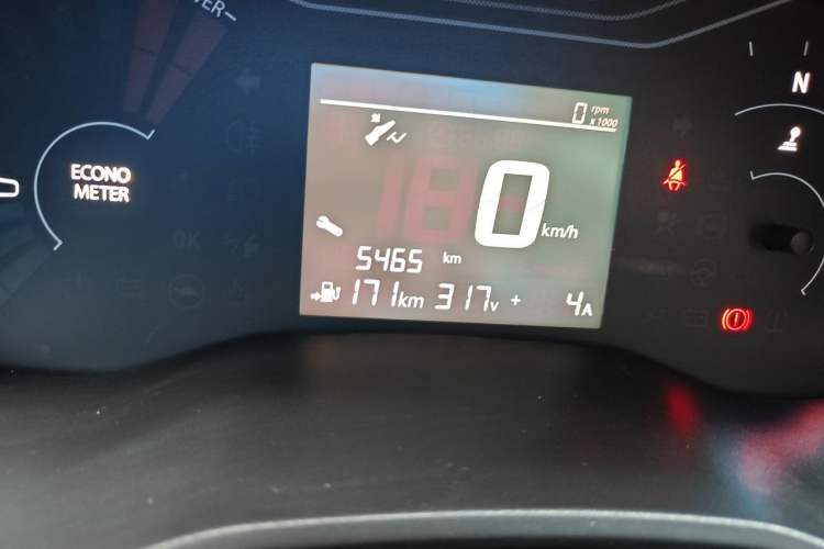 Used Dongfeng NAMMI EX1 2023 PRO Light Wind Edition Lightning Model Odometer Close Up