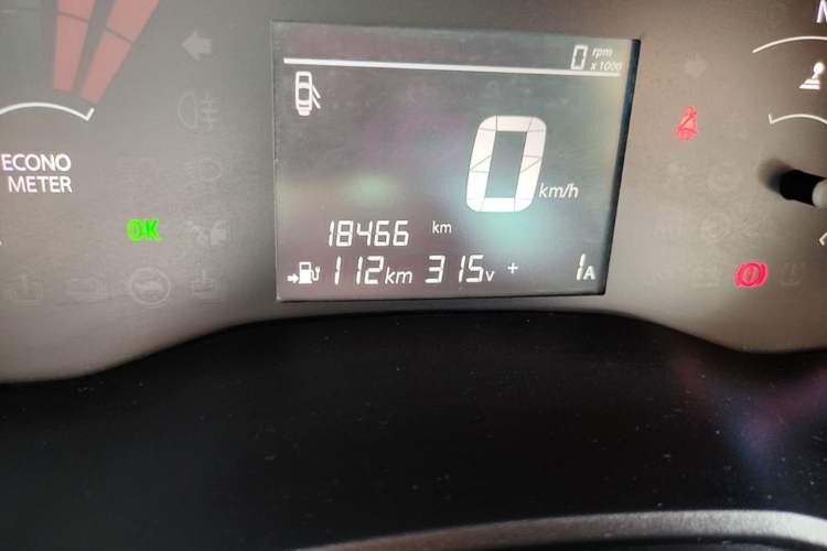 Used Dongfeng NAMMI EX1 2023 PRO Light Wind Edition Lightning Model Odometer Close Up
